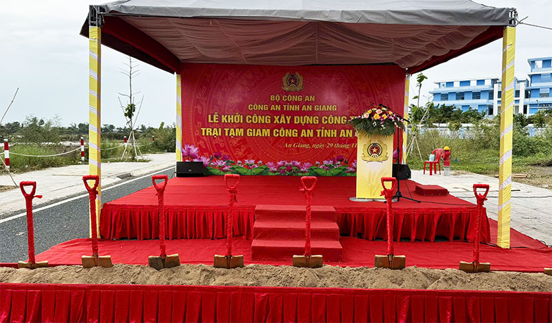Công an tỉnh An Giang khởi công xây dựng trại tạm giam